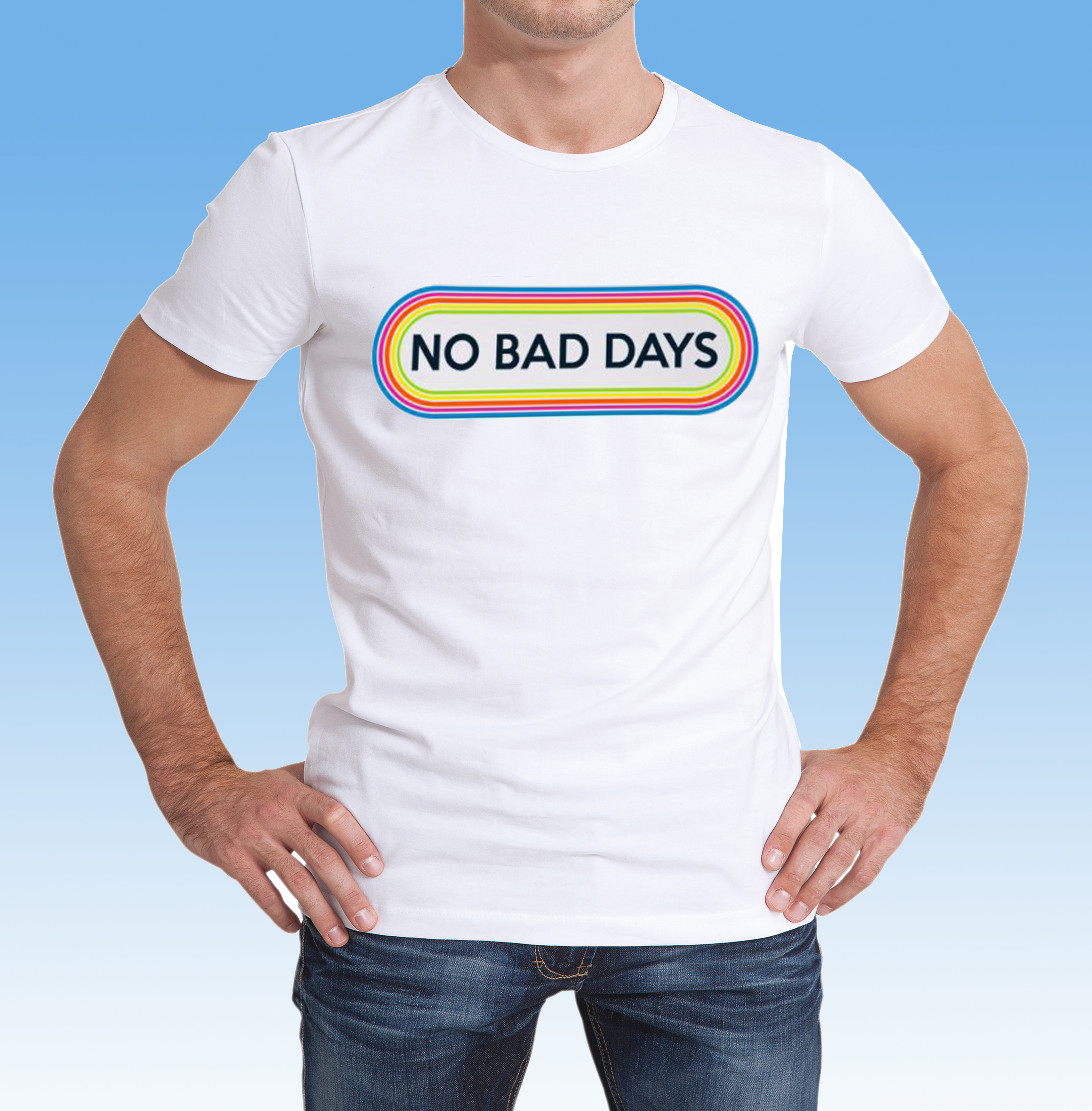 No Bad Days 80's Oval Regular Fit T-Shirt